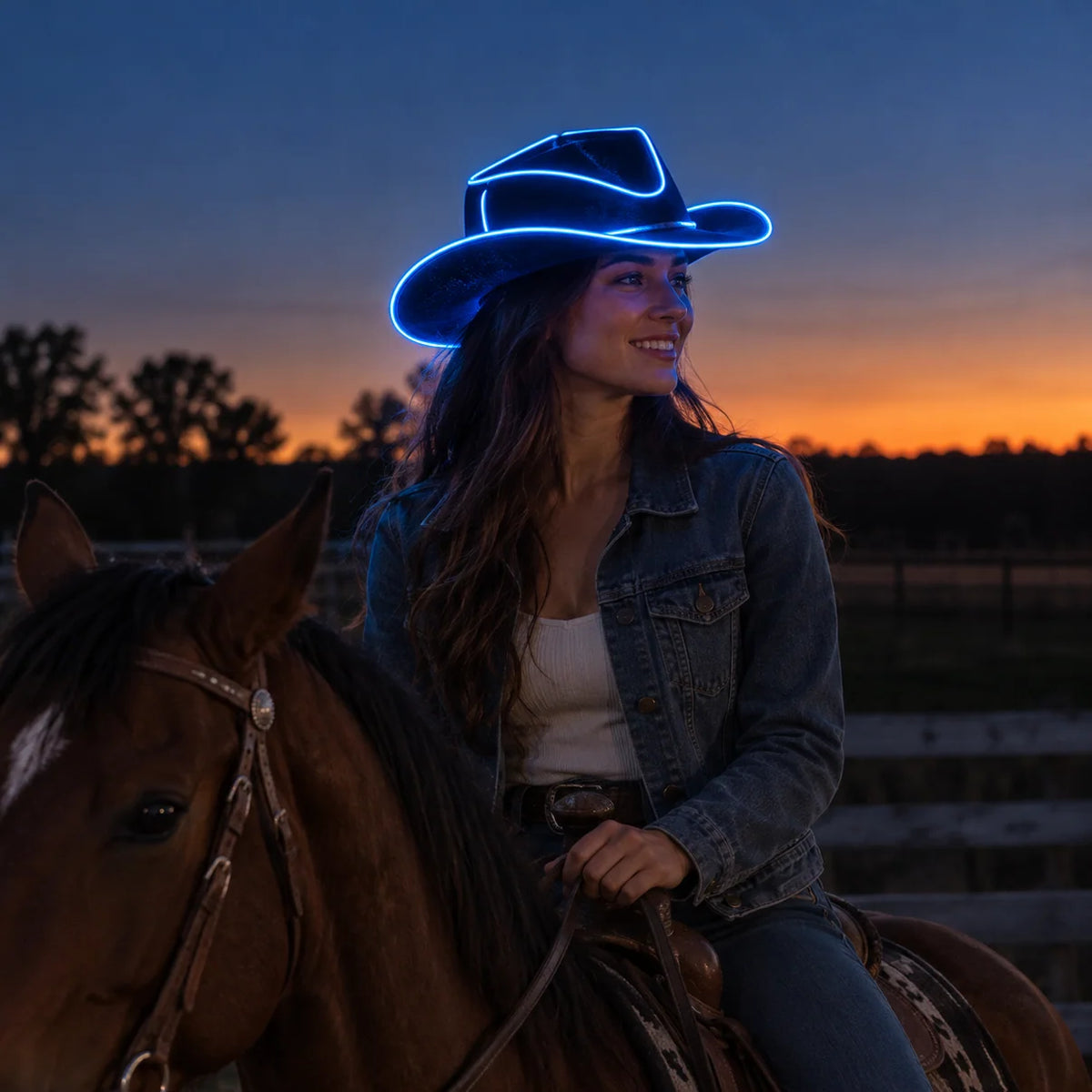 SteedLume Glow Cowboy Hat